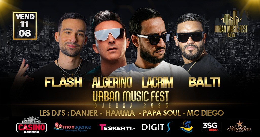 Festival Urban Music Fest : Teskerti.Tn - N°1 du E-Ticket en Tunisie.