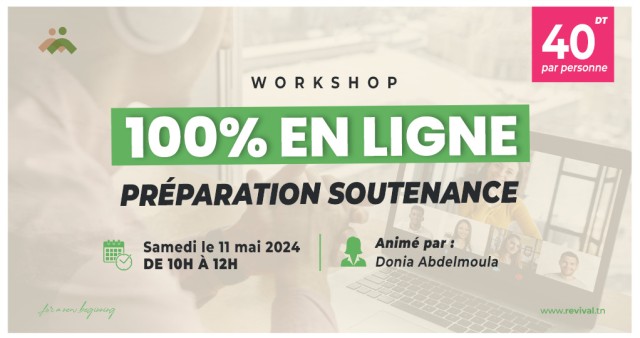 Workshop : 100% en ligne préparation soutenance 